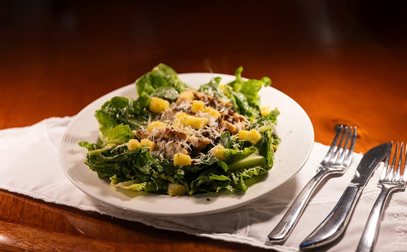 Hand-Prepared Caesar Salad (Keto But Not Vegan, Diabetic-Friendly with Reduced Carbs/Sugar)