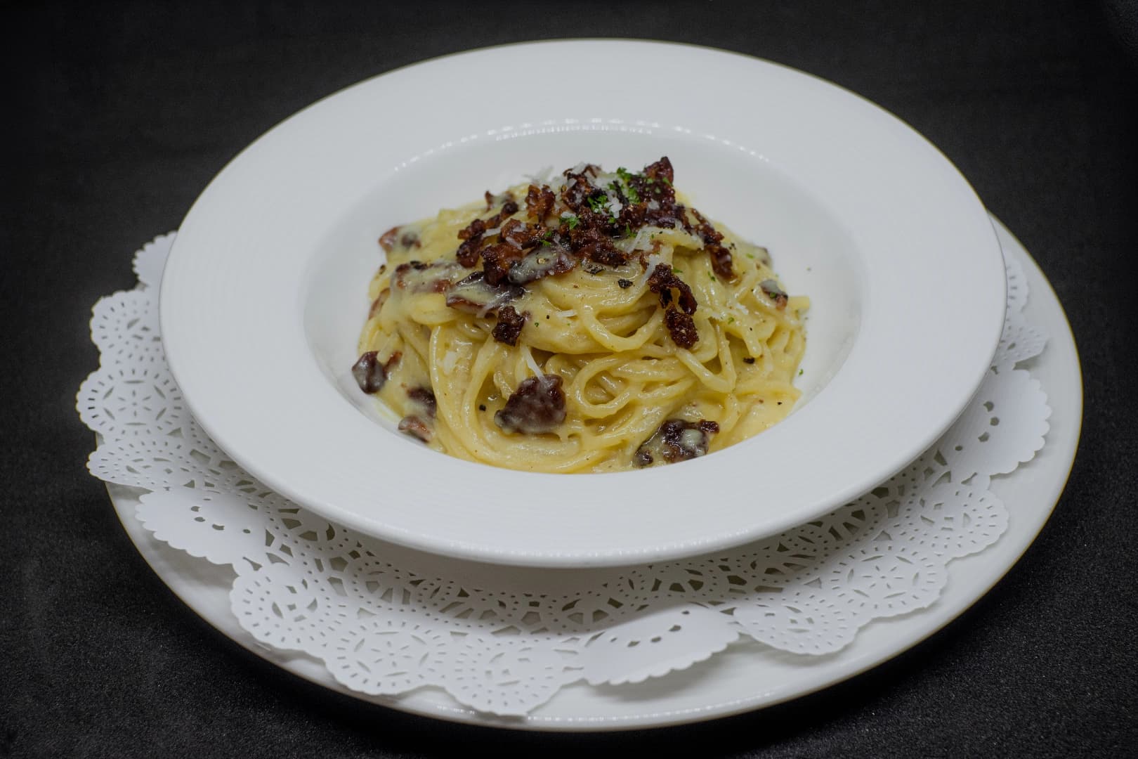 Roman-Style Carbonara (Keto But Not Vegan, Diabetic-Friendly with Reduced Carbs/Sugar)