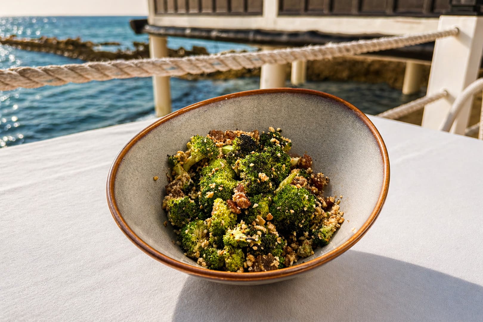 Seared Broccoli with Nuts and Dates (High-Fiber)